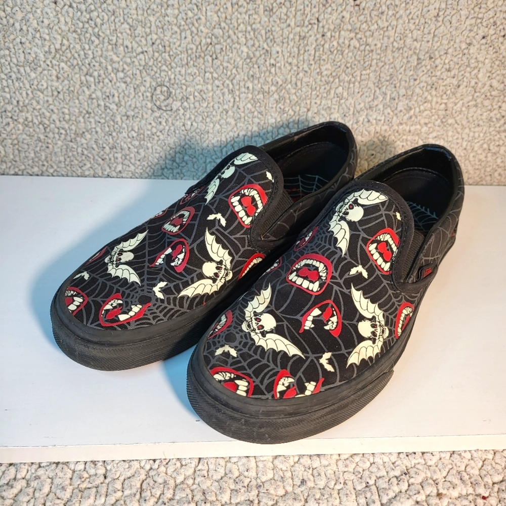 Van Unisex Slip On Glow In Dark Men's 5.5 Women's 7